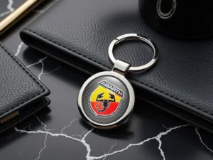 Fiat Abarth Portachiavi Animale Metallo Robusto Design Carino